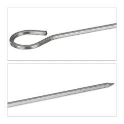 30x Schaschlikspieße In Silber 6 30x Schaschlikspieße In Silber -Typhoon Store relaxdays 30x schaschlikspiesse in silber 2