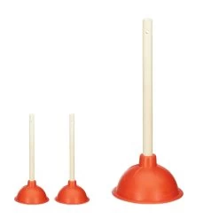 3x Abflussreiniger In Rot /Natur