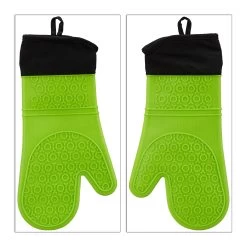 4 Paar Ofenhandschuhe In Grün -Typhoon Store relaxdays 4 paar ofenhandschuhe in grun 5