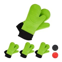 4 Paar Ofenhandschuhe In Grün -Typhoon Store relaxdays 4 paar ofenhandschuhe in grun 7