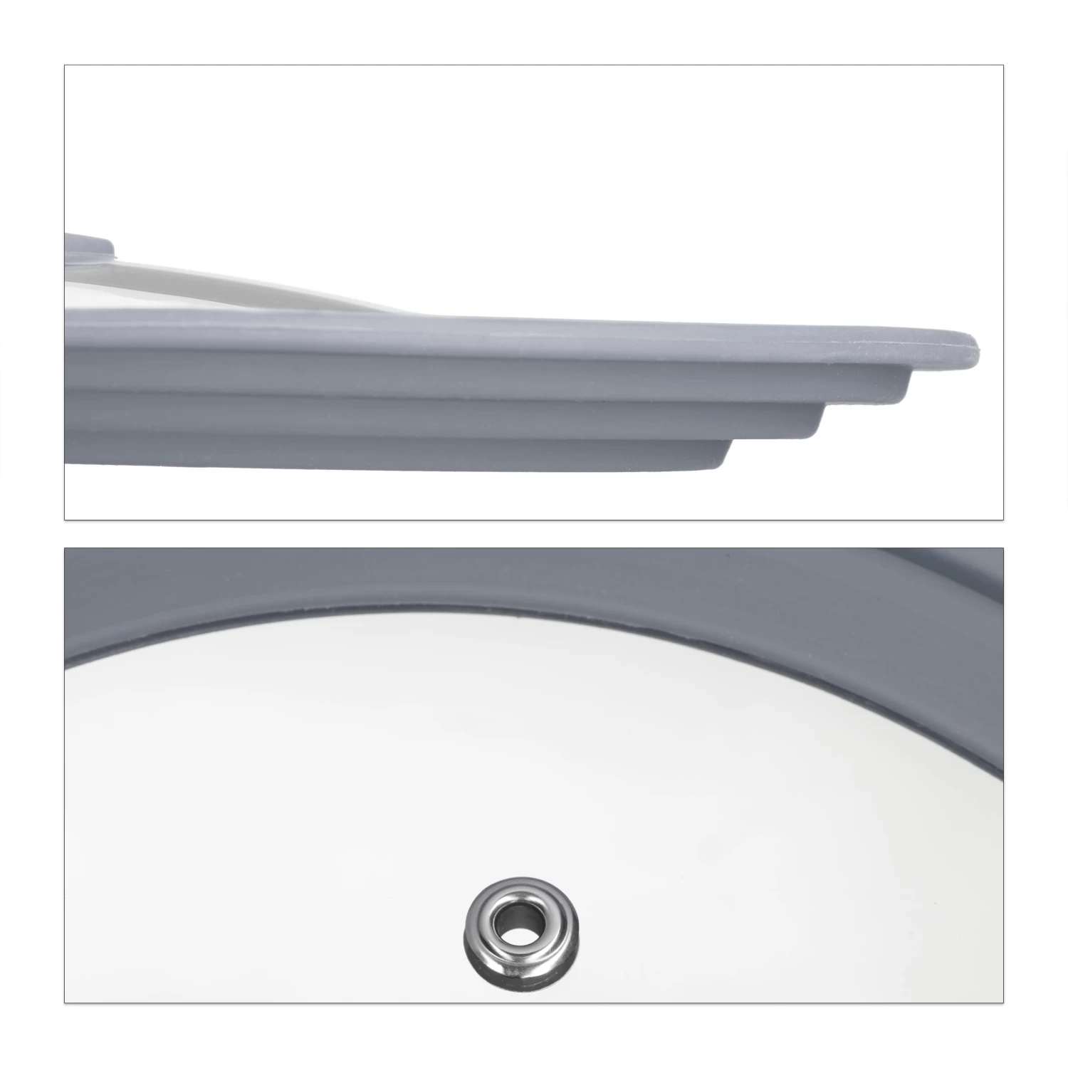 4x Topfdeckel In Grau - Ø20-24 Cm 6 4x Topfdeckel In Grau - Ø20-24 Cm – Bild 6