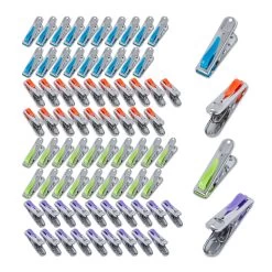 80 X Wäscheklammern In Silber -Typhoon Store relaxdays 80 x wascheklammern in silber 7