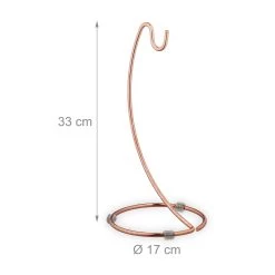 Bananenhalter In Kupfer - (H)33 X Ø 17 Cm 10 Bananenhalter In Kupfer - (H)33 X Ø 17 Cm -Typhoon Store relaxdays bananenhalter in kupfer h 33 x o 17 cm 3