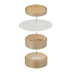 Dampfgarer In Natur - Ø 260,5cm -Typhoon Store relaxdays dampfgarer in natur o 260 5cm 5