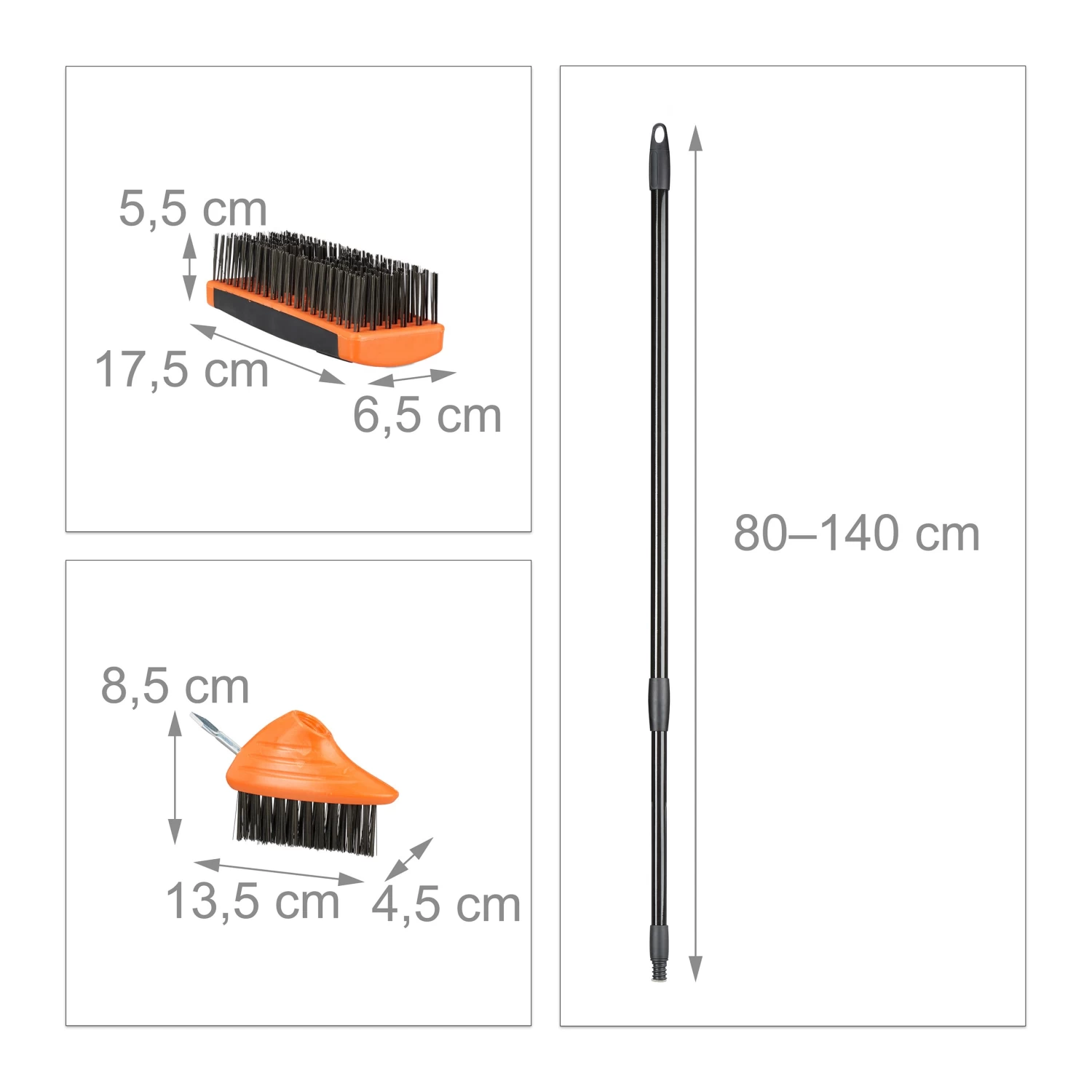 Fugenbürste Set In Schwarz - (L)80-140 Cm 4 Fugenbürste Set In Schwarz - (L)80-140 Cm – Bild 4