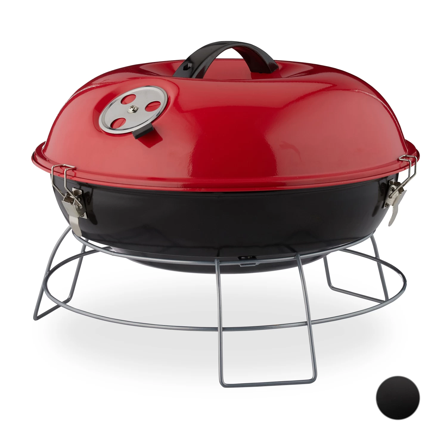 Kugelgrill In Rot - Ø 36 Cm 1 Kugelgrill In Rot - Ø 36 Cm
