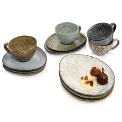 12-tlg. Kaffeeservice Athen In Bunt