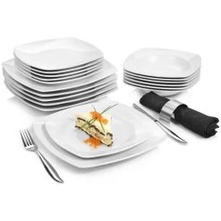 18-tlg. Tafelservice Markant In Weiß