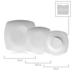 18-tlg. Tafelservice Markant In Weiß -Typhoon Store sanger 18 tlg tafelservice markant in weiss 3