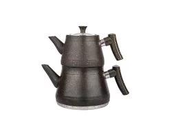 Teekanne Teekessel Und Wasserkessel In Granitoptik In Grau