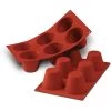 Silikomart Silikon-Muffinform In Rot - (B)33,5 X (T)18 Cm