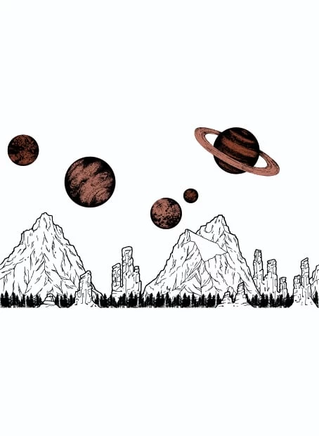 Trinkflasche "The Sky Is Not The Limit" In Schwarz, Braun - 600ml 3 Trinkflasche "The Sky Is Not The Limit" In Schwarz, Braun - 600ml – Bild 3