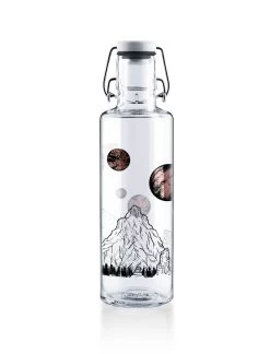 Trinkflasche "The Sky Is Not The Limit" In Schwarz, Braun - 600ml