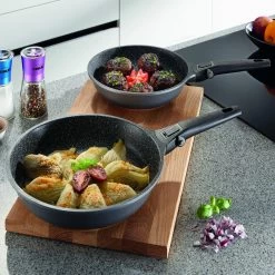 Imagination PLUS Pfannenset 2-tlg Mit Abnehmbarem Griff In Anthrazit -Typhoon Store stoneline imagination plus pfannenset 2 tlg mit abnehmbarem griff in anthrazit 2