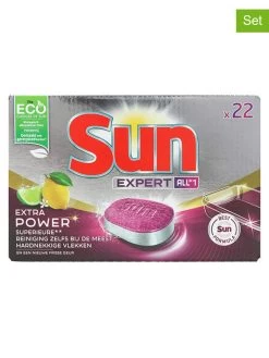 SUN® 3er-Set: Spülmaschinentabs "Expert Extra Power Lemon", 3x 385 G