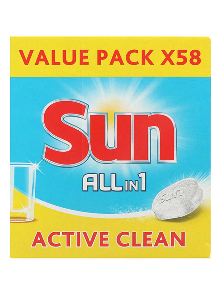 SUN® Spülmaschinentabs "Active Clean", 841 G 1 SUN® Spülmaschinentabs "Active Clean", 841 G