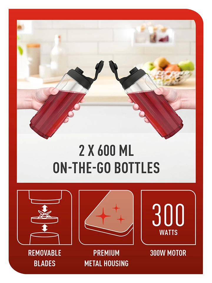 Tefal Mini-Standmixer "Mix & Move" In Silber 5 Tefal Mini-Standmixer "Mix & Move" In Silber – Bild 5