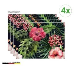 Tischsets I Platzsets "Tropische Hibiskus Blüten" (L)30 X (B)40 7 Tischsets I Platzsets "Tropische Hibiskus Blüten" (L)30 X (B)40 -Typhoon Store tischsetmacher de tischsets i platzsets tropische hibiskus bluten l 30 x b 40 2