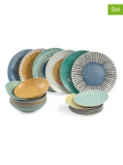 18tlg. Tafelservice "Marea" In Bunt