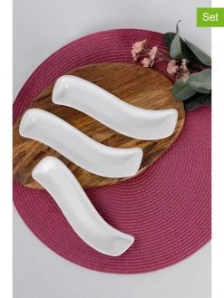 3er-Set: Servierschalen In Weiß - (L)18 X (B)4,4 Cm