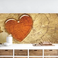 Typhoon Store -Typhoon Store wallart kuchenruckwand natural love in braun 1