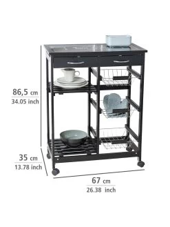 Wenko Küchenwagen Bon Appetit In Schwarz -Typhoon Store wenko kuchenwagen bon appetit in schwarz 13