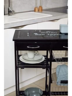 Wenko Küchenwagen Bon Appetit In Schwarz -Typhoon Store wenko kuchenwagen bon appetit in schwarz 6