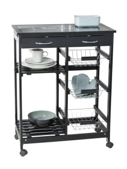 Wenko Küchenwagen Bon Appetit In Schwarz -Typhoon Store wenko kuchenwagen bon appetit in schwarz 9