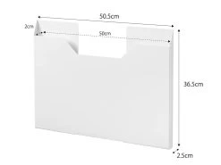 Yamazaki Tischset-Aufbewahrung Tower 50x36x2,5cm In Weiß -Typhoon Store yamazaki tischset aufbewahrung tower 50x36x2 5cm in weiss 2