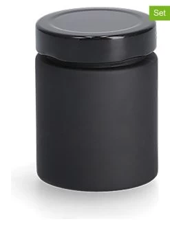 2er-Set: Gewürzgläser In Schwarz - 150 Ml