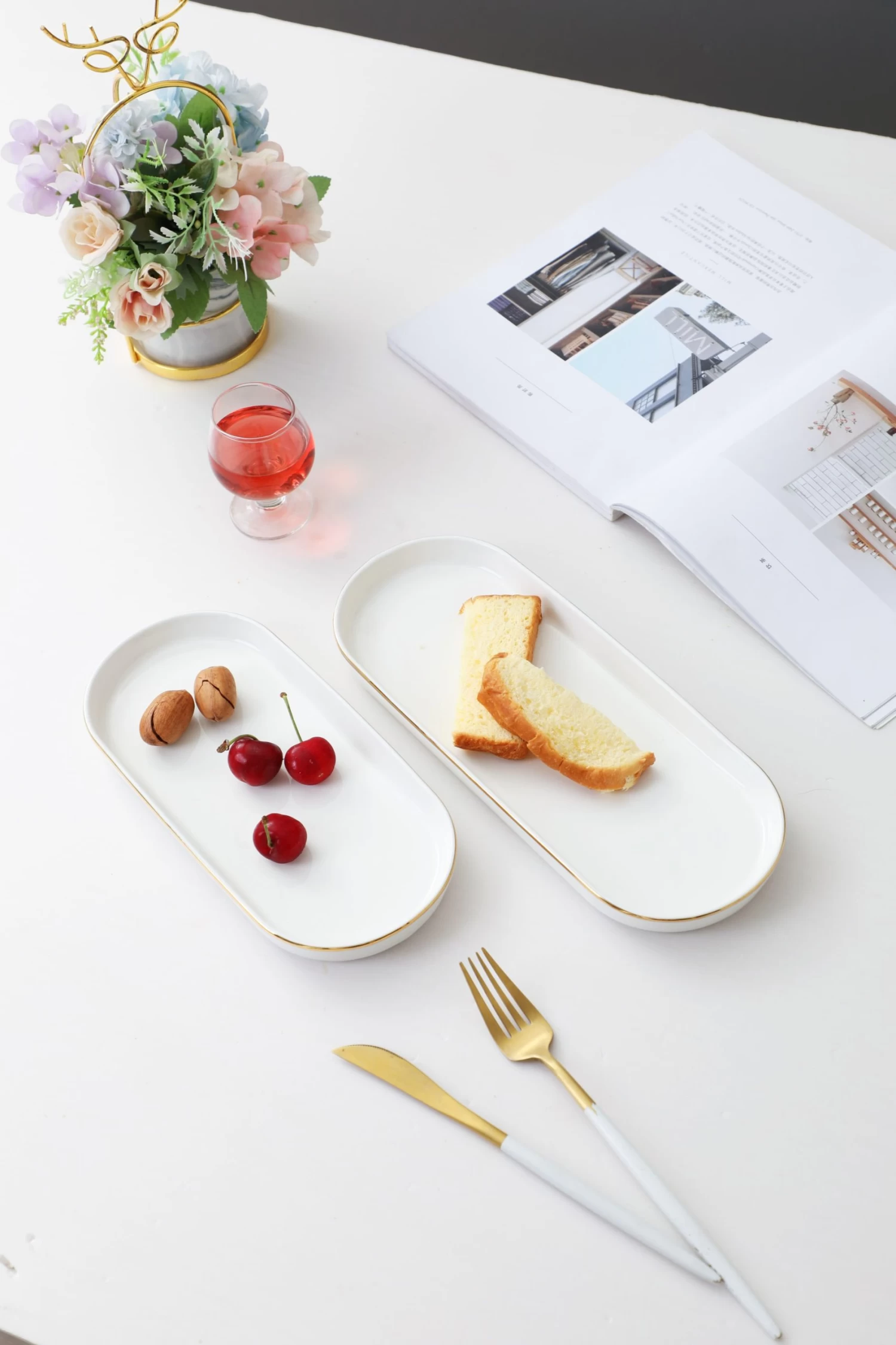 2tlg. Vorspeisenschale In Weiß 1 2tlg. Vorspeisenschale In Weiß